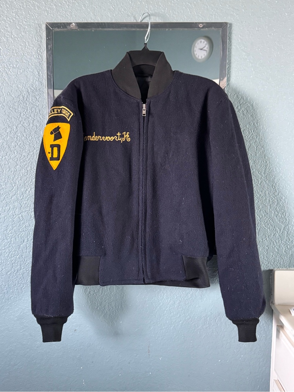 Vintage 96’ Wool Valley Forge Military Bomber Jacket Size S